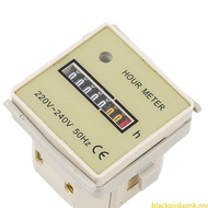 BLACK Hour Meter Industrial Timers  Accuracy Electric Time Counter 220V‑240V Hour Meter Hour Meter A