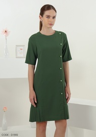 VERONIQA Dress VE-D1592 ชีฟองโดบี้ แขนสั้น IGPU25-5