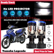 Yamaha Lagenda  Motor Light Kitoyo H4 LED Bulb H4 Mini Projector Lens 90W 6000K Headlight Bulb LED B