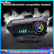 HUA_ Helmet Supplies Bluetooth-compatible Headset Waterproof Motorcycle Bluetooth Intercom Headset with Noise Reduction Southeast Asian Buyers' Choice