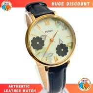 Authentic.Fossil Watch in Leather Strap