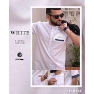 Samase Plain White Kemko Casual A089 Size S Xl