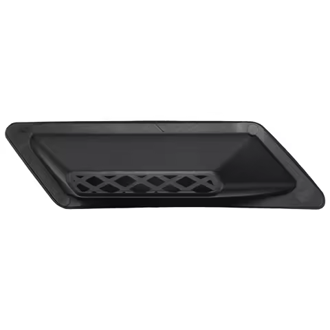 Glossy Black Universal Car Front Bumper Hood Vent Air Out Decoration For Honda Civic -A4 B8 Golf BMW