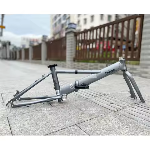 Fnhon Monsoon 20" 406 451 Alloy Folding Bike Frameset Frame Fork Handlepost Disc Brake Bicycle Folda