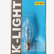 [特價]LED專利小燭泡 1.2W 清光 E12