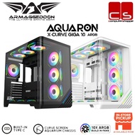 ARMMAGGEDON Aquaron X CURVE GIGA (M-ATX) BLACK / WHITE 10 PRE-INSTALLED FANS