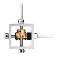[jwerlyday]90 Degree Right Angle Worm 1:20 Reduction 1 Module 20 Teeth Worm Gear DIY Module with 6mm
