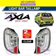 Axia 2014 - 2022 Tail Lamp Light Bar Clear Red Smoke 1Set Left & Right