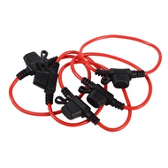 [Auto parts] 5pcs Car Inline Blade Fuse Holder Waterproof Splash Proof Small Size 12V 30A