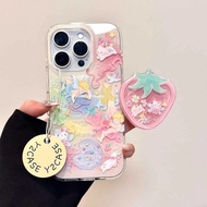 Strawberry Angel Stand Suitable for iPhone 17Promax1615 Phone Case iPhone14131211XRXS78 Female 4.26