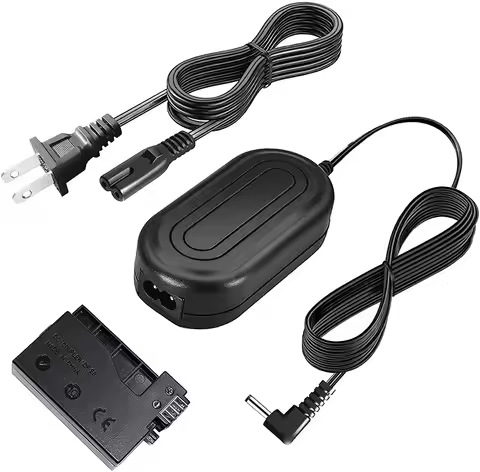 LP-E8 Dummy Battery DR-E8 DC Coupler ACK-E8 AC Power Supply Adapter Kit Compatible with Canon EOS Re