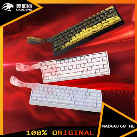 Madlions Mad 60He Magnetic Switch Mechanical Keyboard MAD68 Wired Keyboard Mad60he Custom MAD68he Es