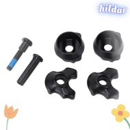 HILDAR Bike Seat Tube Clamp, Black with Install Screws Bicycle Seat Post Clamp, Durable Aluminum All