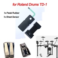 Cymbal Pedal Electric Drum Sheet Sensor + Pedal Rubber Trigger Electric Drum Parts for Roland Drums TD-1