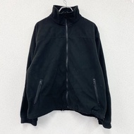 TRU-SPEC 抓絨外套/披肩外套，帶斜插口袋，黑色，XL 碼，古著。