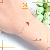 SWEET STRAWBERRY CHILDREN'S GOLD BRACELET 13-14.5 CM 6K (300) 8K (375) GRKK 49 - 21 OFFICIAL GALLERY