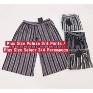 Seluar Palazo 3/4 Perempuan/ Plus Size Palazo 3/4 Pants /Seluar 3/4 Saiz Besar / Women 3 Quarter Pan