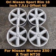Nissan Murano Z50 X-Trail NT30 Sport Rim 18 Inch 5H Pcd114.3 7.5JJ OffSet 40