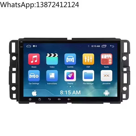 Android 2 Din GPS Radio Car Player for GMC 2007-2012 Sierra Yukon Denali Acadia Savana Chevrolet Exp