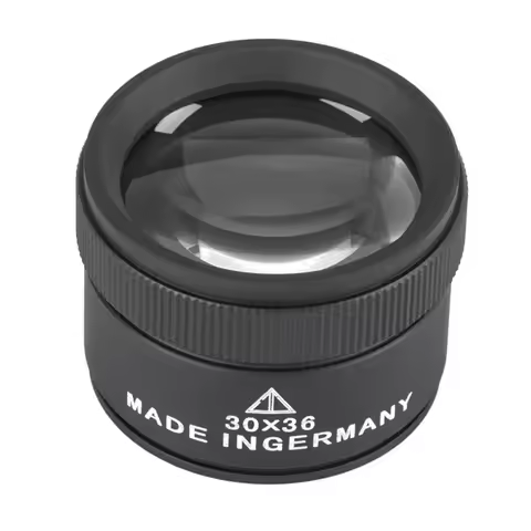 30X Jewelry Loupe Magnifier 36mm K9 Optical Lens Handheld for Precision Inspection of Coins Stamps W