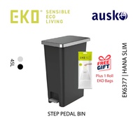 EKO Dustbin | HANA Slim | 45L | EK6377 | Trash Bin | Rubbish Bin | Kitchen Bin | Toilet Bin