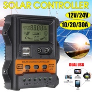 12V 24V Solar Charge Controller Upgraded Solar Panel Dual USB Port Solar Panel Battery Intelligent R