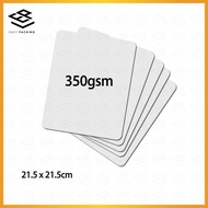 (50 pcs) Art Card Paper 300gsm 350gsm DIY Office One Size Glossy and One Side Matte Art Paper