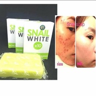 SNAIL WHITE SOAP X10 FOR ACNE&WHITENING