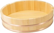 J-kitchens Rice Dai Sushi Tub, Chirashi Sushi, Etc., Wooden Tub, Diameter 28.3 x H6.9 inches (72 x 1