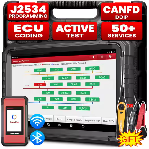2025 LAUNCH X431 PRO3S+ Elite Bidirectional Scan diagnostic Tool J2534 programming,HD Truck,Topology