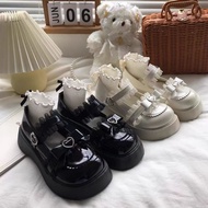 Lolita Mary Janes Platform Oxford Shoes Japanese Style  Shoes Chunky Round Toe Doll Shoes Sweet Goth