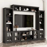 4-piece Wall Unit Tv Stand With Bookshelves For Tvs Up To 65 Modern Tv Console Table Media Entertain