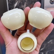 Jambul cup ceramic cup with smooth metal rim and free ears