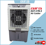 Aifa ACF-C78-2 Air Cooler Portable Design 80L water tank Wind Speed Distance ≈ 4m