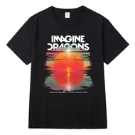 Imagine Dragons concert printed short sleeved casual T-shirt