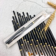 Bộ cọ lông chồn DINGXI 15 cây tặng kèm bóp da siêu chất