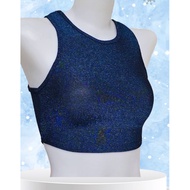 MML116 Crop Tank Top Curved Man Glitter Fabric