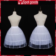 White Hoop Skirt Crinoline Petticoat - 1970s Victorian Style