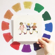 岩崎知弘-背著書包排著隊的一年級學生A-插畫明信片