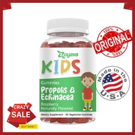 Zoyava,KIDS Gummies,Hương vị mâm xôi tự nhiên,Dễ nhai,Keo ong