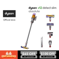 [6.6 Specials] Dyson V12 Detect ™ Slim Absolute Cordless Vacuum Cleaner (Yellow/Nickel)