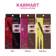 Browit Hi-Tech Duo Eyeliner 0.45ml+0.08g There Are 3 Colors To Choose From (Cosmetics Nongchat)