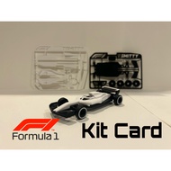 Formula 1 Mini Kit Card - Children's Toy Raft F1