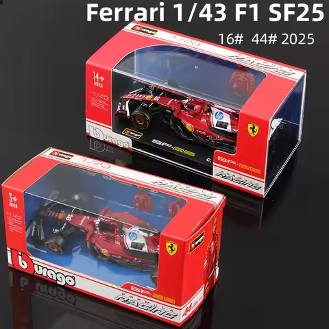 Bburago 1:43 2025 Ferrari SF25 F1 Racing Formula Car #16 Leclerc #44 Hamilton Static Simulation Diec