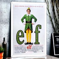 Elf Movie Poster Tin Painting Variety Metal Paintings 🇹🇼Made Made in Taiwan All Ready Stock Straight