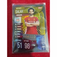 Match Attax Attack 2019/20 "19/20" LE1G Mohamed Salah Gold Limited Edition Card