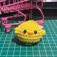 GANTUNGAN MINI BIUBIU KEYCHAIN CROCHET | KNITTED CHICKEN KEYCHAIN