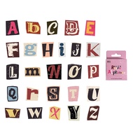 ENWEI 46 Pcs [Vintage Alphabet Series] Vintage Journal Stickers Box Stickers Sticker Paper Scrapbook