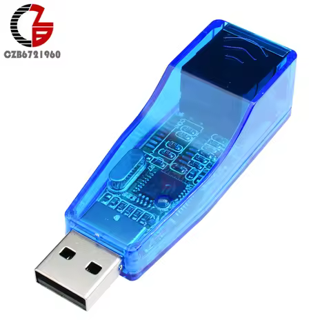 USB Ethernet Adapter USB 2.0 to RJ45 Ethernet Network Card LAN Adapter USB Ethernet Connector RD9700