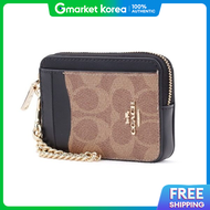 Coach | กระเปาใสบตรแบรนดเนมโคช กระเปาซปใสเหรยญ กระเปาใสบตรแบบซป รน CW883IM